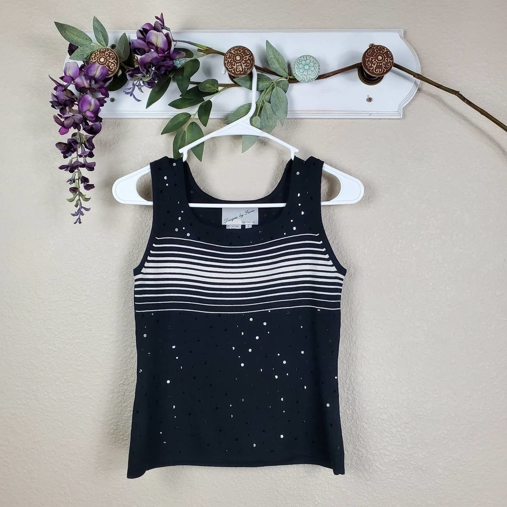 Designs by Ferro Knitted Silk Sequin Top